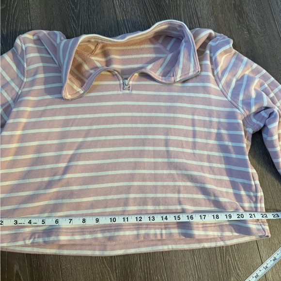 Lululemon Cotton French Terry Cropped Half Zip - Picture 6 of 8